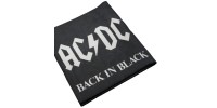 Jeté AC/DC en peluche  Back In Black de 46'' X 60''